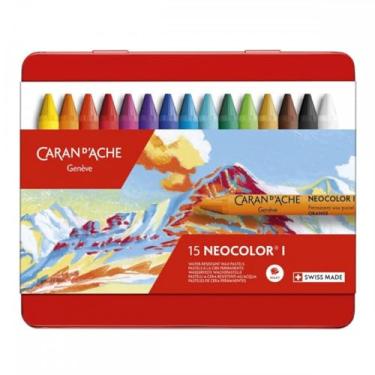 Imagem de Caran D'Ache Giz Pastel Oleoso Neocolor I 15 Cores, 15 Cores