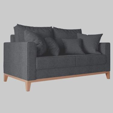 Imagem de Sofá 2 Lugares Benny Base Pés Madeira Em Linho Cotton