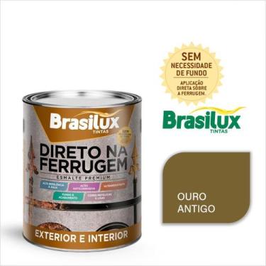 Imagem de Tinta Esmalte Direto Na Ferrugem 3,6 Litros Brasilux Escolha sua Cor S