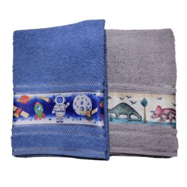 Imagem de Toalha de Banho Infantil Criança Menino Menina 100% Algodão - Valletex