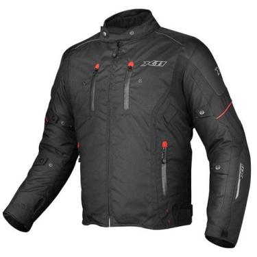 Imagem de Jaqueta Masculina X11 Iron 3 Preta Vermelha Impermeável, M