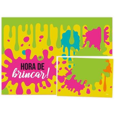 Imagem de Painel Decorativo 126X88 Cm Festa Hora De Brincar 01 Unidade - Regina 