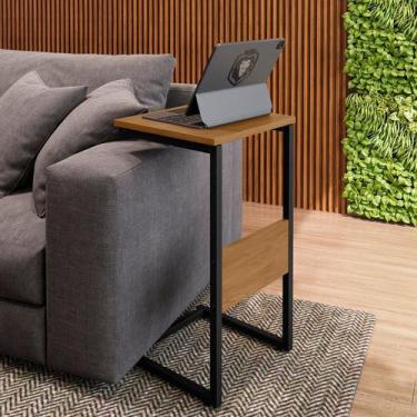 Imagem de Mesa Lateral Industrial Marrom - Art Panta