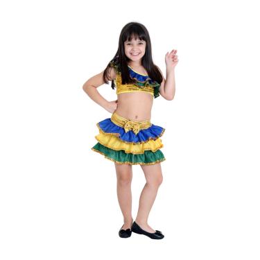 Imagem de Fantasia Brasileirinha Infantil - Carnaval P