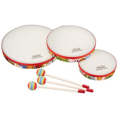 Imagem de Remo Conjunto de bateria de 3 peças multicoloridas RH3100-00, conjunto de bateria de mão Rhythm Club multicolorido, diâmetro de 15 mm