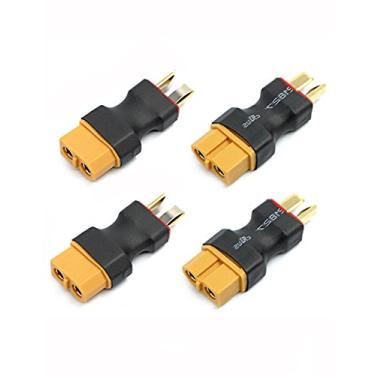 Imagem de Readytosky Adaptador conector T Deans XT60 fêmea para macho sem fios RC LiPo bateria conectores (4 peças)