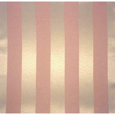 Imagem de Tecido Jacquard Rosa com Dourado Listrado 2.80m de Largura