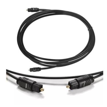 Imagem de Cabo Optico Toslink Audio Digital 2 Metros Som Home Theaters Adat Proc