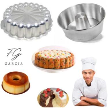 Imagem de Kit De 1 Forma Charlotte Para Bolo Nórdico Nordic Cake + 1 Forma De Bo