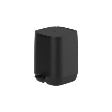 Imagem de Lixeira de Pedal Aura Preta 6L - Ou
