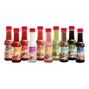 Imagem de Kit 6 Molhos 150ml Real Sabor Temperos em geral - lttalimentos