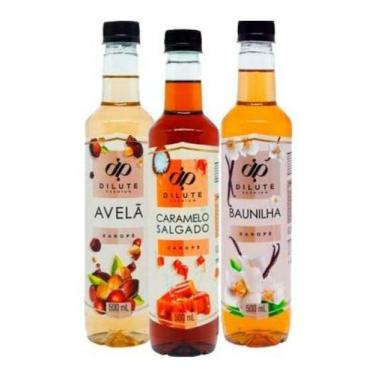 Imagem de Kit Cafeteria Dilute Drinks Avelã Baunilha Caramelo Salgado - NoBrand