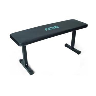 Imagem de Banco Reto De Supino Fixo e Regulável Articulado Profissional, Ideal Para Academia, Musculação, Crossfit, Treinar Em Casa, Suporta até 120Kg