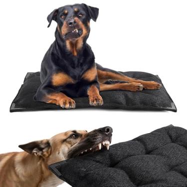 Imagem de BALAPET Cama de cachorro à prova de mastigação com canto de rebite de metal para cães médios, tapete de canil estável para filhotes de dentição, almofada durável para ambientes internos e externos