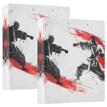 Imagem de Fichários para fichários de papel tamanho A4, organizador de fichários de batalha, mestre de karatê para escola, escritório