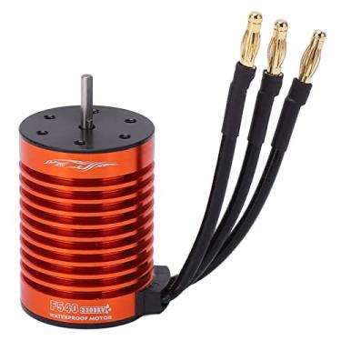 Imagem de RC Motor sem escova F540 3300kV rotação interna à prova d'água 4 pólo 12 slot sem sensor 1/10 RC Motor sem escova de carro