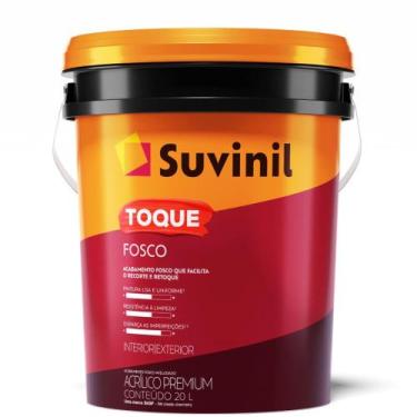 Imagem de Tinta Acrílica Toque Fosco Interno e Externo Branco Neve - 20 Litros -