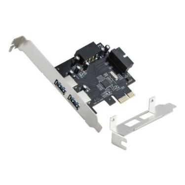 Imagem de Placa Pci-E 2 Portas Usb 3.0 + 19 Pinos Painel Front 3.0 - DEX