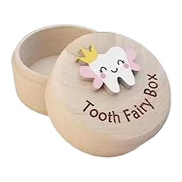 Imagem de Organizador de lembranças infantis de madeira Tooth Fairy Box - Marca 