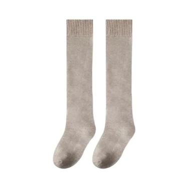 Imagem de Meias Térmicas Longas De Algodão Para Mulheres, Quentes E Respiráveis,