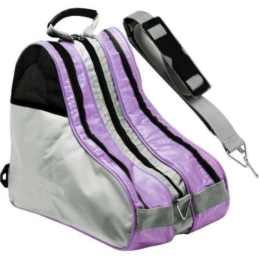 Imagem de Bolsa para Patins Transporte de Inline Quad Roller e Infantil Impermeável Roxo