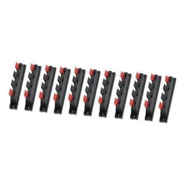 Imagem de Kit 10 Conectores Borne Para Caixa Acústica 4 Vias Pressão - Rontek, P