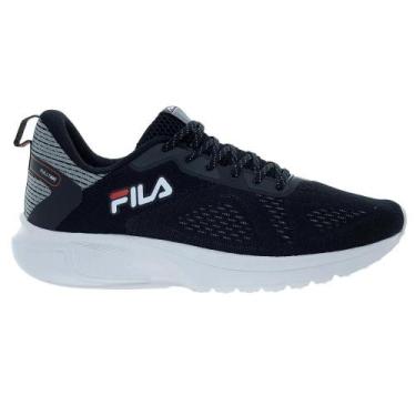 Imagem de Tênis Esportivo Corrida Masculino Fila Fultime Preto, 39, Preto