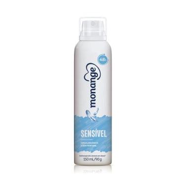 Imagem de Desodorante Monange Sensível Sem Perfume Aerosol Antitranspirante 48H