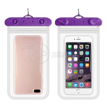 Imagem de Capa Bolsa A Prova Dágua Impermeável Universal Para Roxo