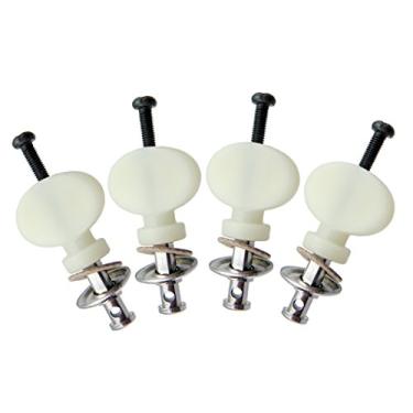 Imagem de Conjunto de 4 pinos de afinação de ukulele para Ukulele 4 cordas de violão - Prata