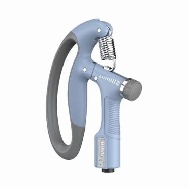Imagem de Dinamômetro digital de mão – Fortalecedor de mão ajustável de contagem eletrônica com visor LCD para exercícios de dedo, pulso, antebraço e mão, adequado para homens, mulheres e idosos (azul)