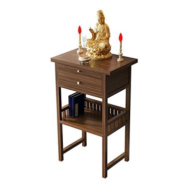 Imagem de Altar budista chinês mesa de oferta de madeira maciça para uso doméstico de Taiwan, plataforma de Buda, gabinete de Buda, Nicho de Buda, Armário de Deus, Mesa Moderna, Mesa de Incenso, Mesa de Tributo para Meditação Taiwan
