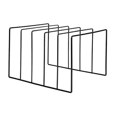 Imagem de Rack de armazenamento de discos de CD Suporte de armazenamento de discos de vinil de mesa, prateleira de exibição de discos de vinil de fio de metal, prateleira de armazenamento de coleção de discos de toca-discos, comporta até 50 suportes de discos de álbum LP (tamanho: G)