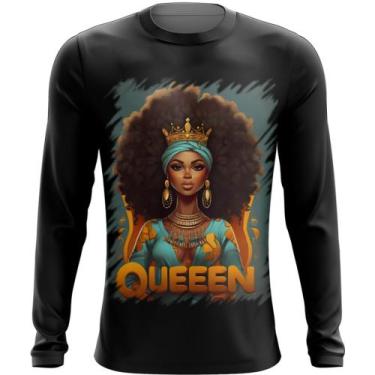 Imagem de Camiseta Manga Longa Rainha Africana Queen Afric 11 - Kasubeck Store
