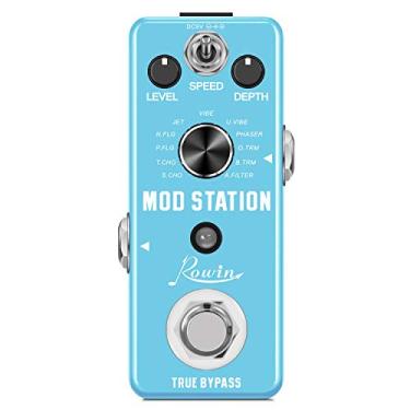 Imagem de Rowin Pedal de efeitos de guitarra modulação digital Mod Station 11 em 1