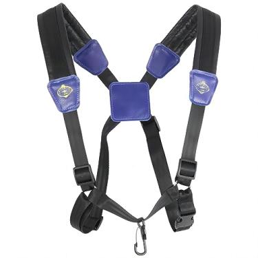 Imagem de Alça dupla preta para saxofone saxofone para saxofone alto tenor soprano barítono, super fibra, gancho de metal, peças de acessórios de instrumentos musicais