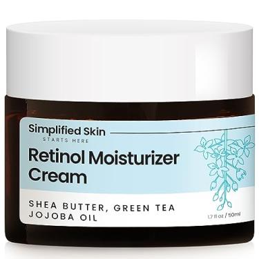Imagem de Simplified Skin 2.5% Retinol Cream Face Moisturizer w/Vitamin E & Hyaluronic Acid for Wrinkles & Acne - Eye Cream - Anti Aging Facial Skin Care Products - Night & Day Moisturizer Face Cream 1.7 oz