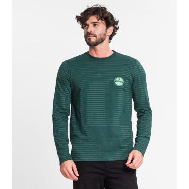 Imagem de Camiseta Manga Longa Em Cotton Listrado Diametro Verde-Masculino