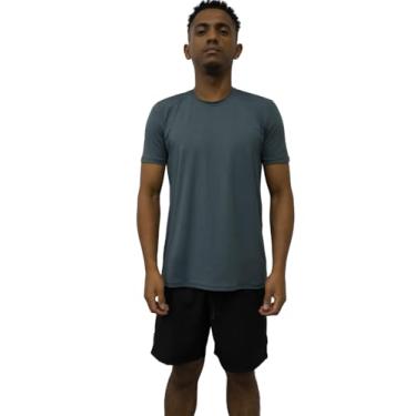 Imagem de Camiseta Dry Fit Juvenil Proteção UV antiodor (BR, Alfa, M, Regular, Cinza Chumbo)