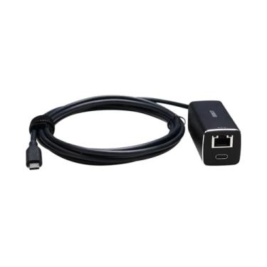 Imagem de OBSBOT Adaptador USB-C para Ethernet, 10 100 Mbps, suporte Power Over Ethernet (PoE), interface Ethernet dupla e USB-C, compatível com Tail Air, MacBook, PC, etc.