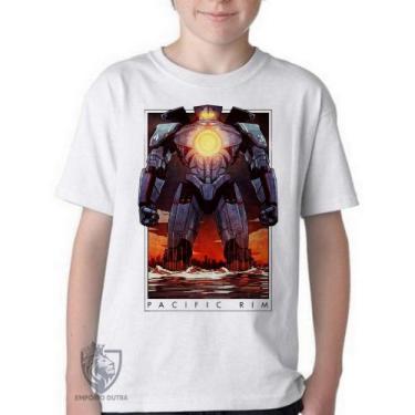 Imagem de Camiseta Infantil Ou Adulto Pacific Rim Circulo De Fogo Blusa Criança