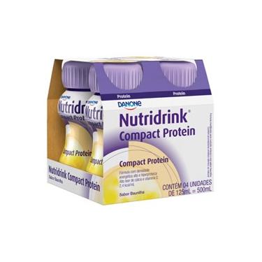 Imagem de Nutridrink Compact Protein Baunilha Danone - Kit 4 un de 125 mL
