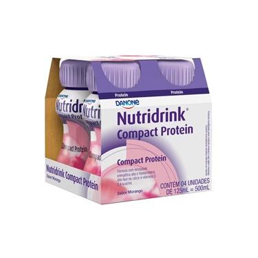 Imagem de Nutridrink Compact Protein Morango Danone - Kit 4 un de 125 mL