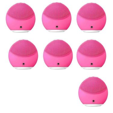 Imagem de Esponja Massageadora Facial Kit 7 Unidades Usb Skin Care Pele Rosto Limpeza Facial Pele Esfoliante