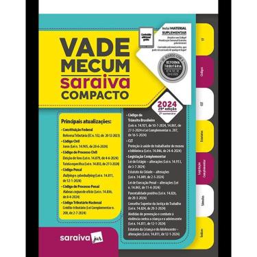 Imagem de Vade Mecum Saraiva Compacto - 29ª Edição 2024