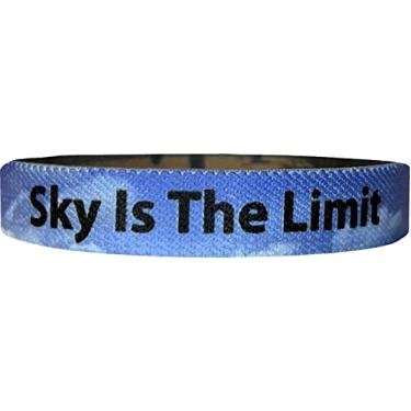 Imagem de We Keep You Motivated Pulseira motivacional e inspiradora - Pulseira elástica reversível com afirmações positivas edificantes - Incentivo Foco Fitness Sports Motivation LLC, Standard, Poliéster, Sem