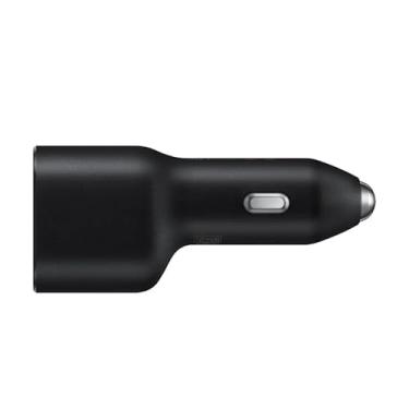 Imagem de CARREGADOR VEICULAR 2 SAÍDAS USB-C/USB-A ULTRA RAPIDO PRETO 40W SAMSUNG SEM CABO