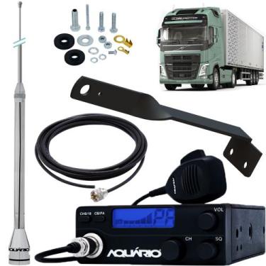 Imagem de Radio Móvel Px 40 Canais RP-40 Antena Inox 2,70 Alongador 60cm Suporte