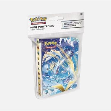 Imagem de Pokemon TCG: Mini Portfólio de Espada e Escudo + 1 Pacote Booster Tempest Prata