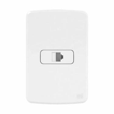 Imagem de Tomada RJ45 CAT 5E PL4X2 Completa Branco Weg - COMPOSE WEG